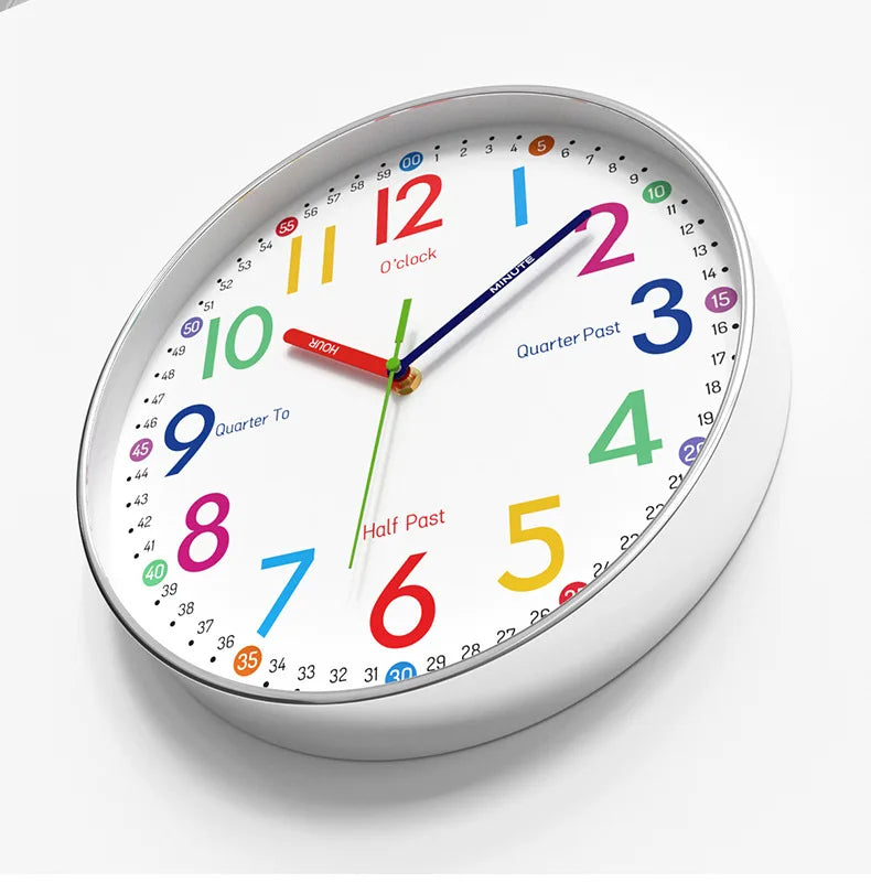 Horloge Murale SilencieuseDesign Enfant Quartz 30cm