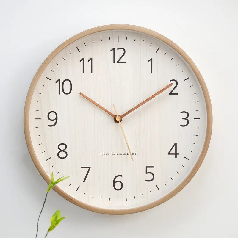 Horloge Murale Moderne Bois Épuré