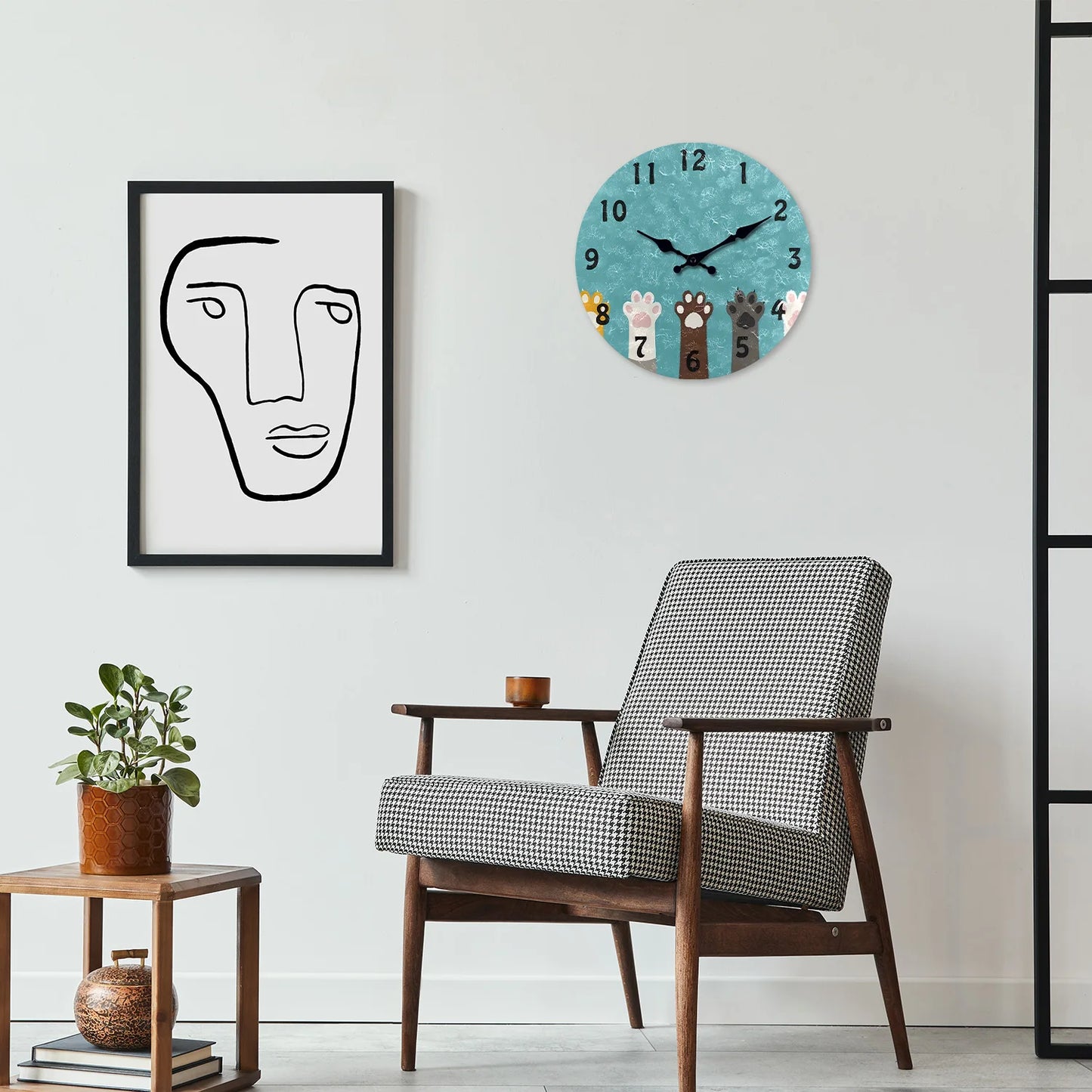Horloge Chat Pattes de chat