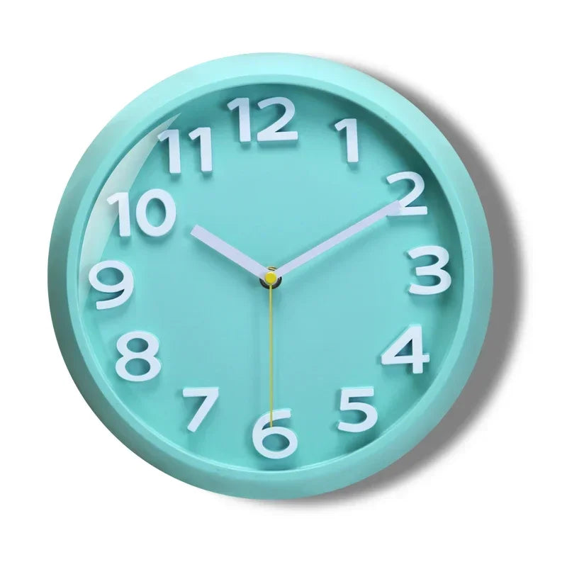 Horloge Moderne Métal Quartz Silencieuse Abstraite Grise