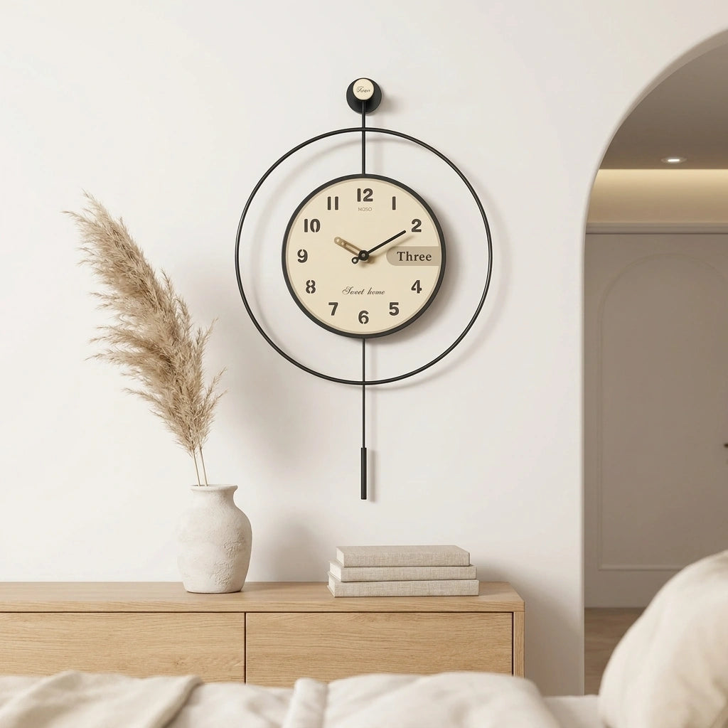 Horloge Murale Pendule Design Épuré