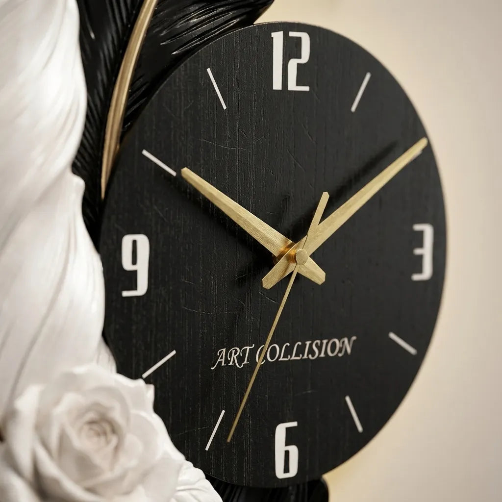Horloge Murale Design Plume
