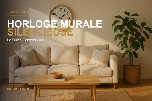 HORLOGE MURALE SILENCIEUSE — Horloge Kaizen