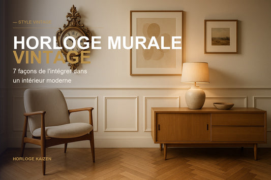 HORLOGE MURALE VINTAGE — Horloge Kaizen