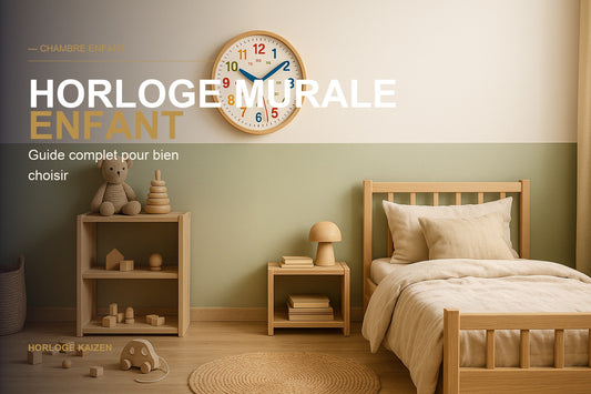 HORLOGE MURALE ENFANT — Horloge Kaizen