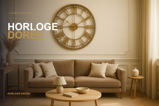 Horloge dorée murale : luxe et élégance pour votre intérieur
