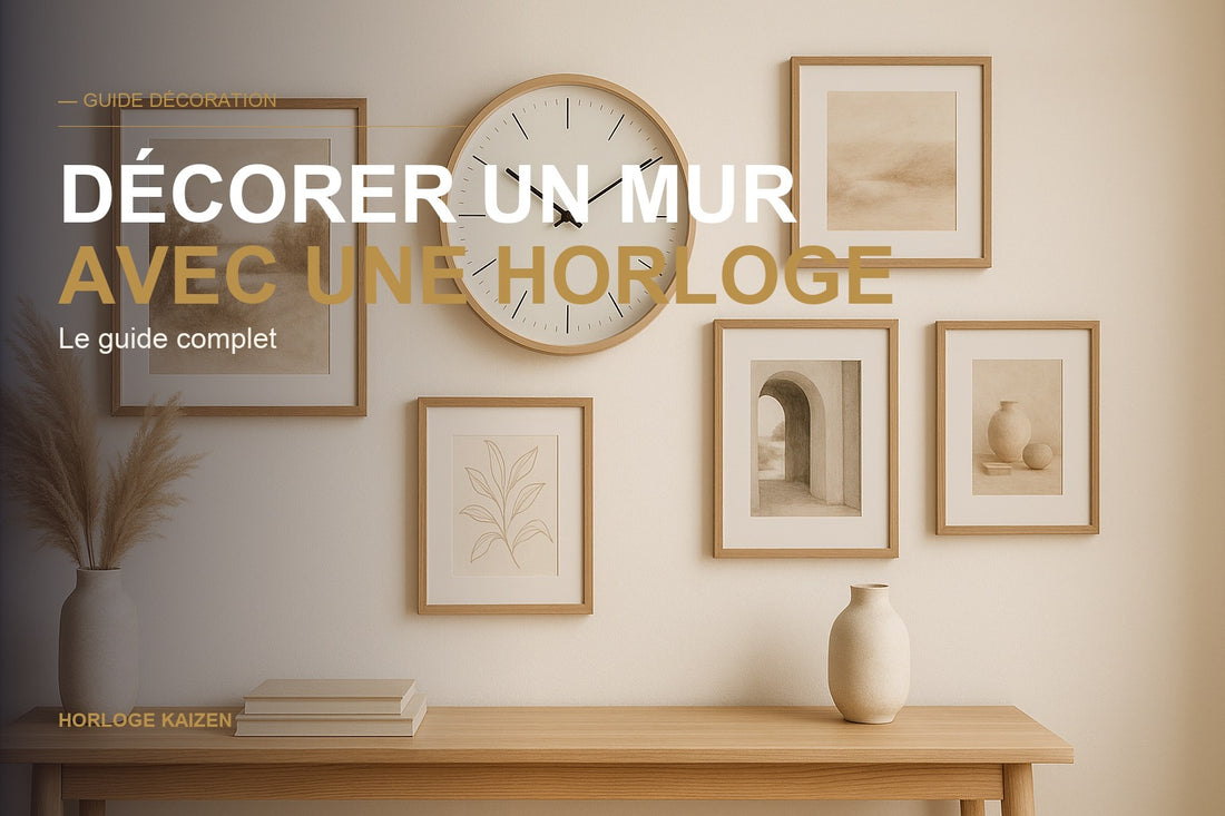DÉCORER UN MUR AVEC UNE HORLOGE — Horloge Kaizen