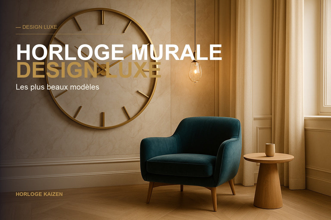 HORLOGE MURALE DESIGN LUXE — Horloge Kaizen