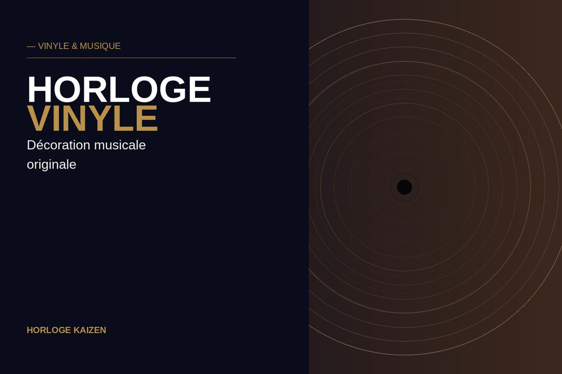Horloge vinyle : décoration originale et musicale