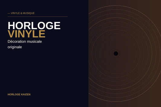Horloge vinyle : décoration originale et musicale