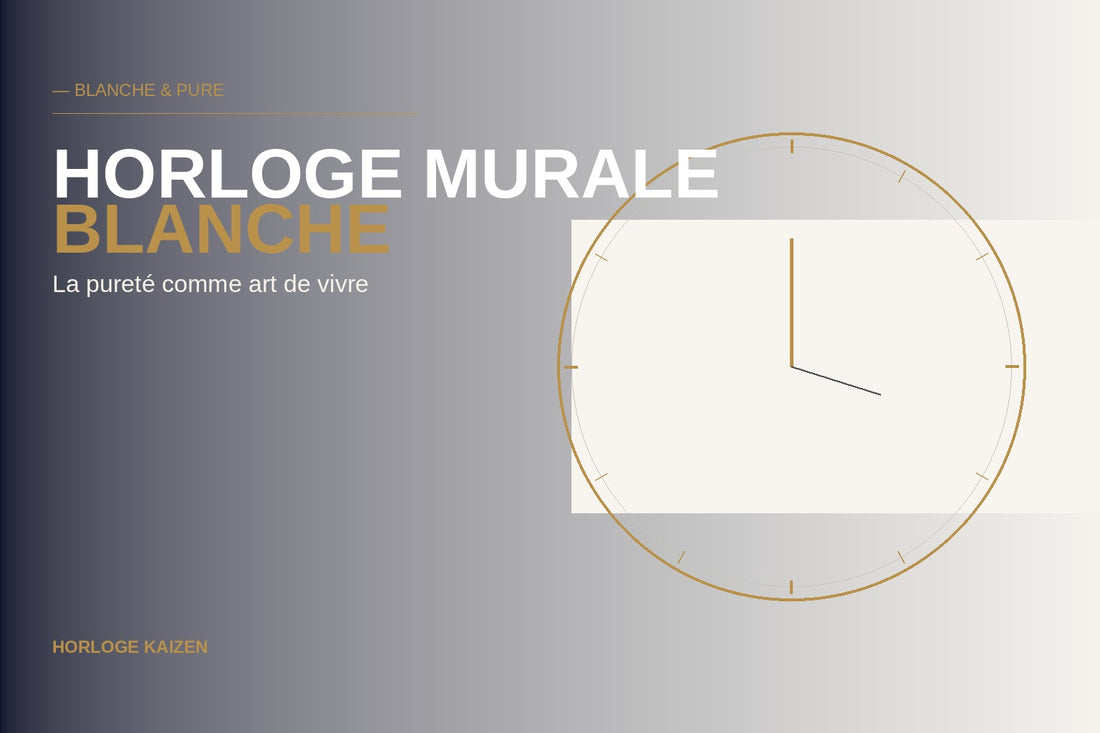 Horloge Murale Blanche : La Pureté Comme Art de Vivre