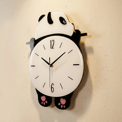 Horloge Pendule Murale Moderne  Panda Rigolo