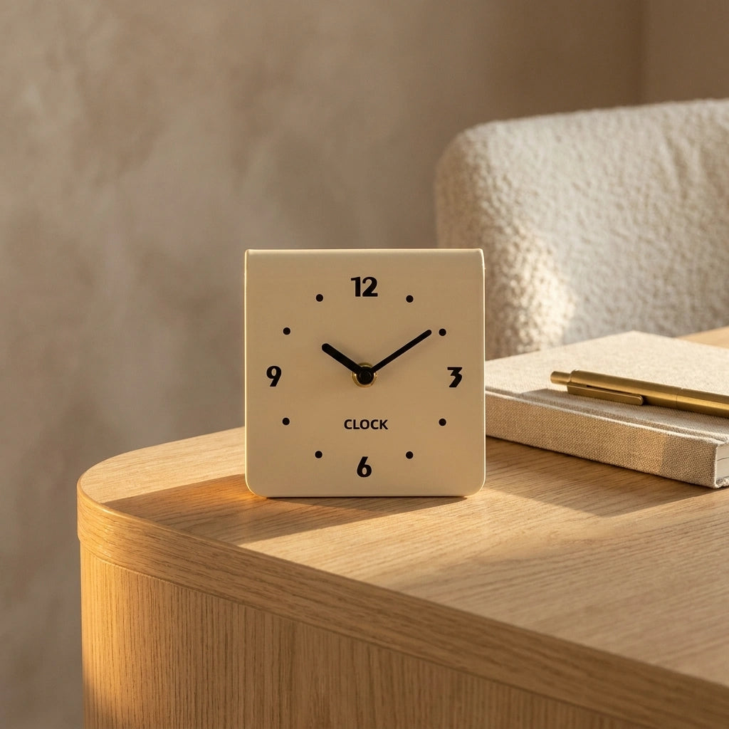 Horloge de bureau minimaliste - mise en situation bureau design