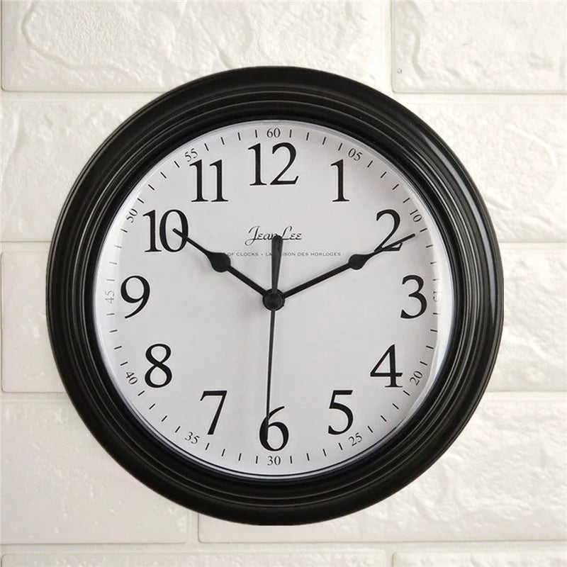 Horloge Murale Silencieuse  Design Minimaliste Nordique Blanc