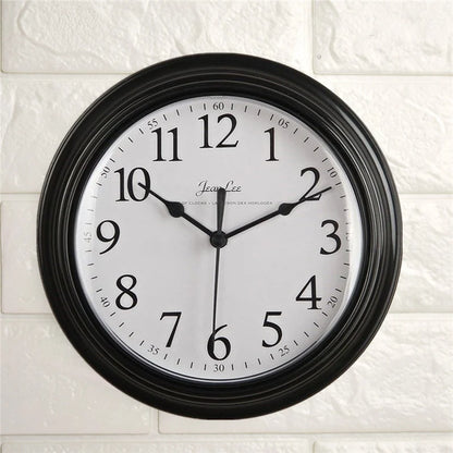 Horloge Murale Silencieuse  Design Minimaliste Nordique Blanc