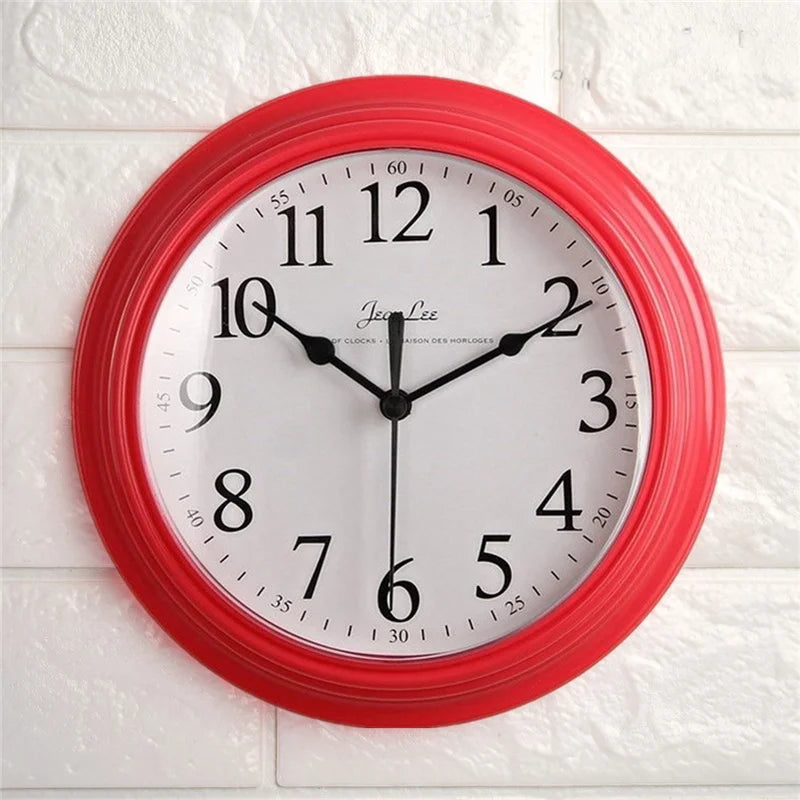 Horloge Murale Silencieuse  Design Minimaliste Nordique Blanc