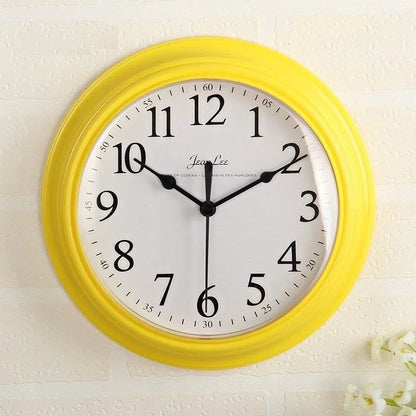 Horloge Murale Silencieuse  Design Minimaliste Nordique Blanc