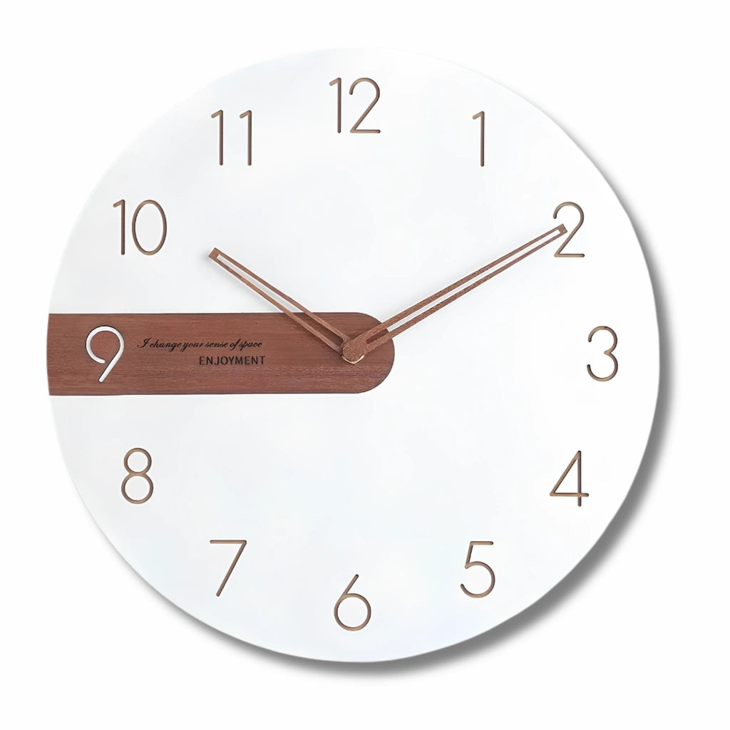 Horloge murale moderne bois creative - photo bois variante 2