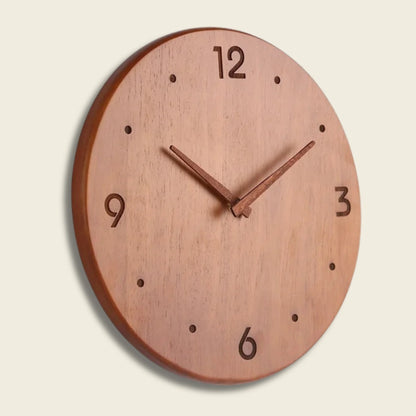 Horloge Murale Bois  Style Japonais Épuré
