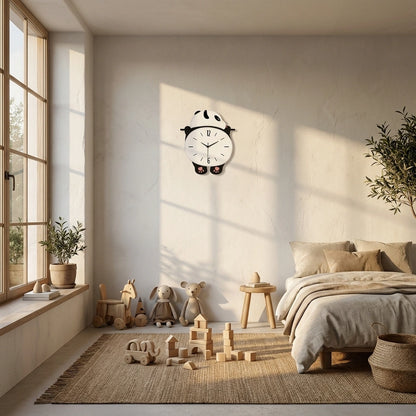 Horloge Pendule Murale Moderne  Panda Rigolo
