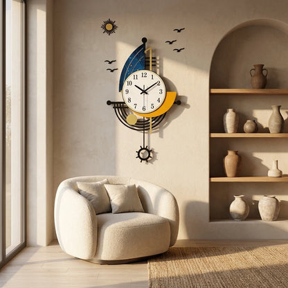 Grande horloge murale navire