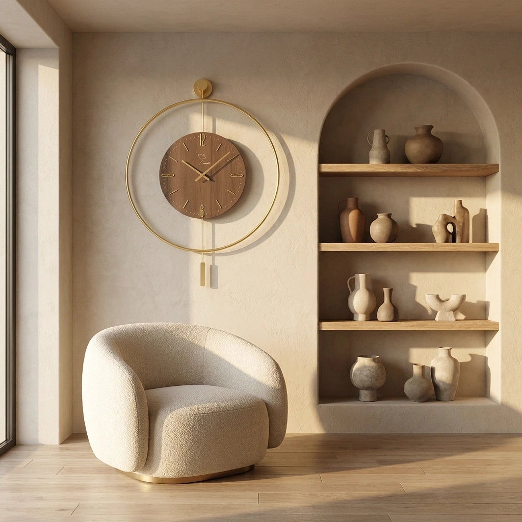 Grande Horloge Murale Moderne Led