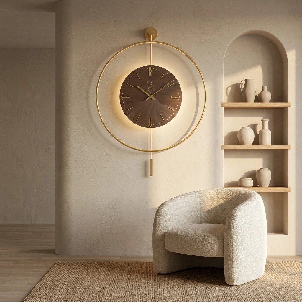 Grande Horloge Murale Moderne LED