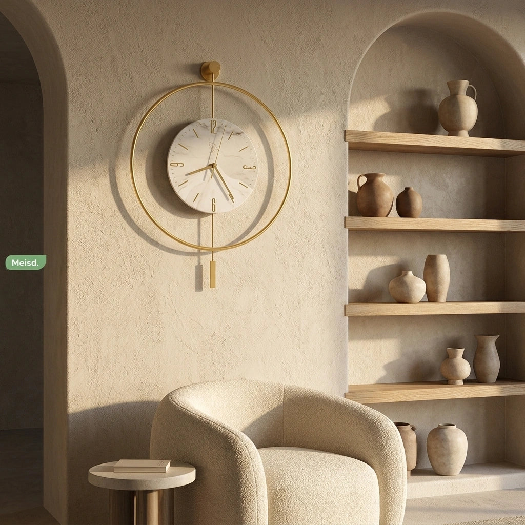 Grande Horloge Murale Moderne Led
