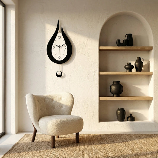 Horloge Pendule Murale Moderne  Goutte d'Eau