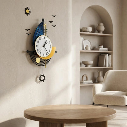 Grande horloge murale navire