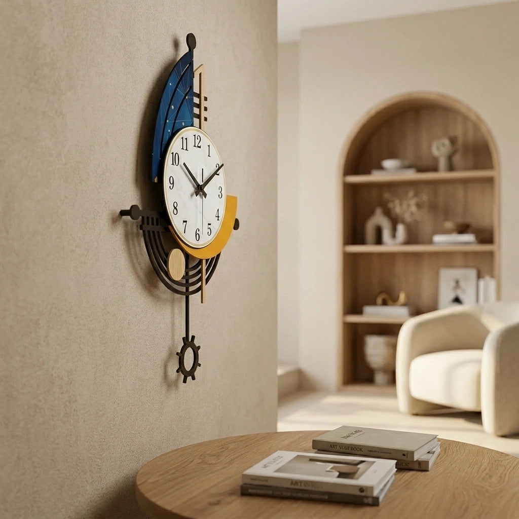 Grande horloge murale navire