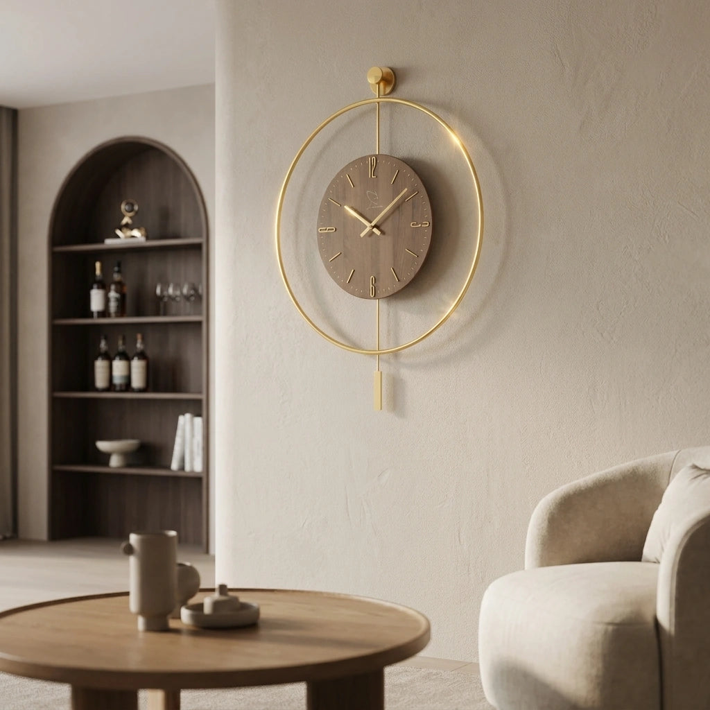 Grande Horloge Murale Moderne Led