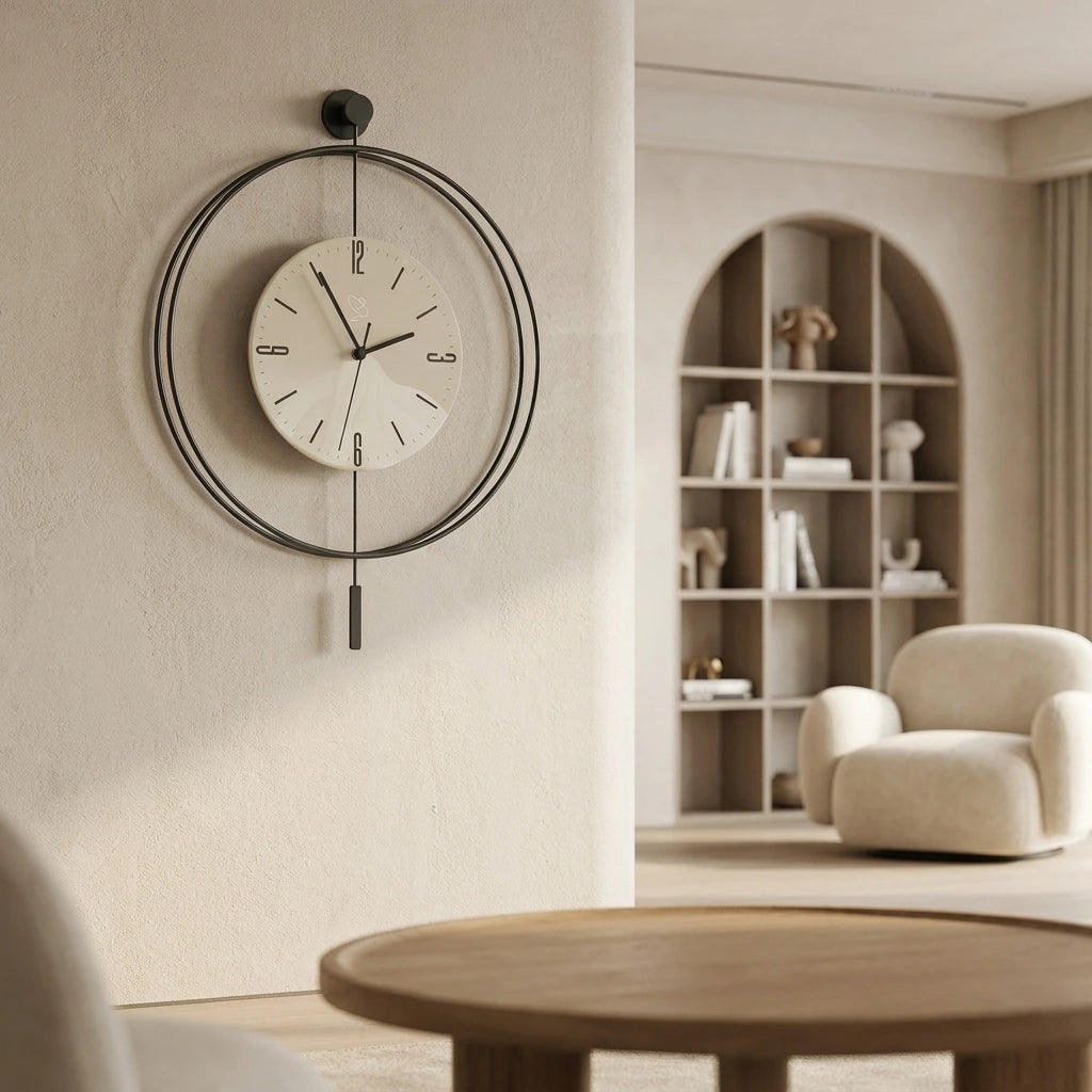 Grande Horloge Murale Moderne Led