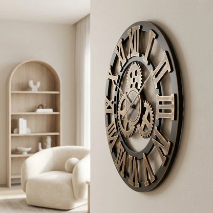 Horloge Engrenage Murale  Style Industriel
