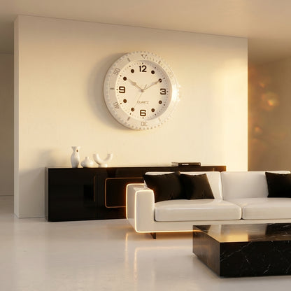 Horloge murale design style montre - salon minimaliste vue 2