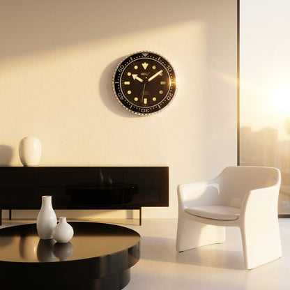 Horloge murale design style montre - salon minimaliste vue 7