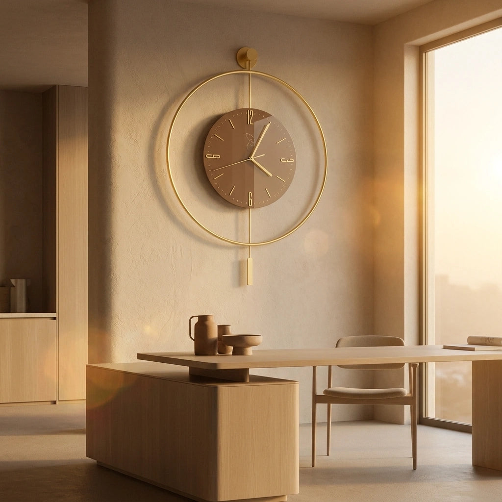 Grande Horloge Murale Moderne Led