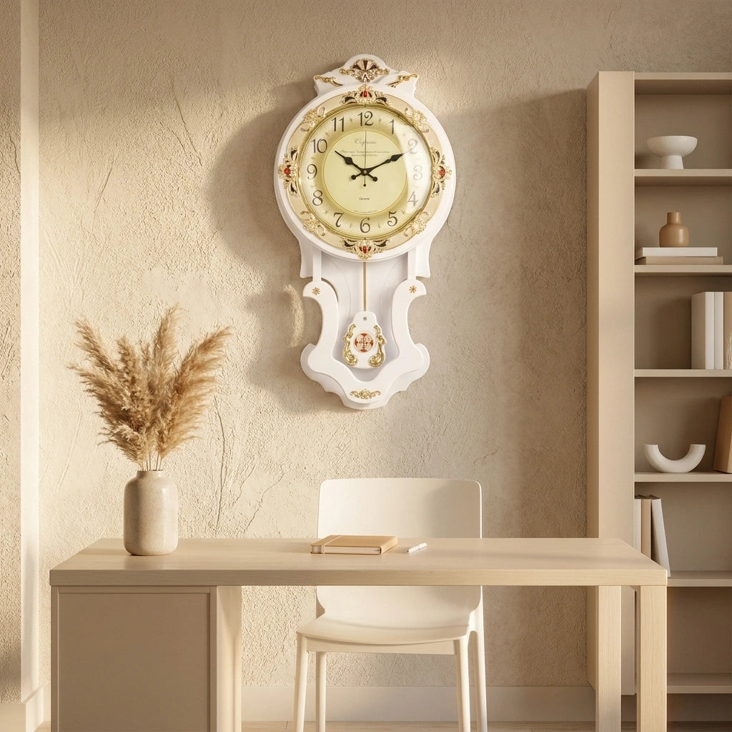 Horloge Pendule Bois Antique