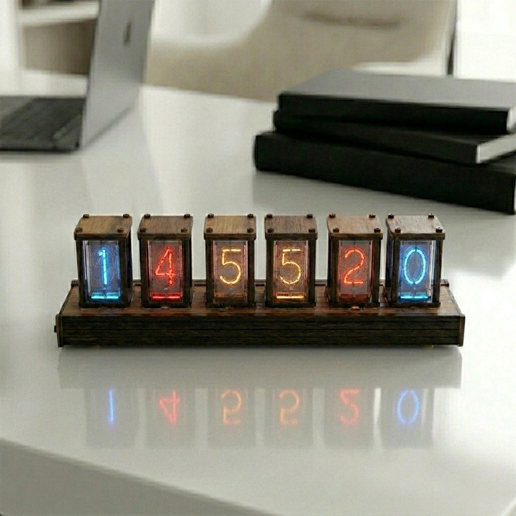 Horloge a Tube Nixie Style Rétro