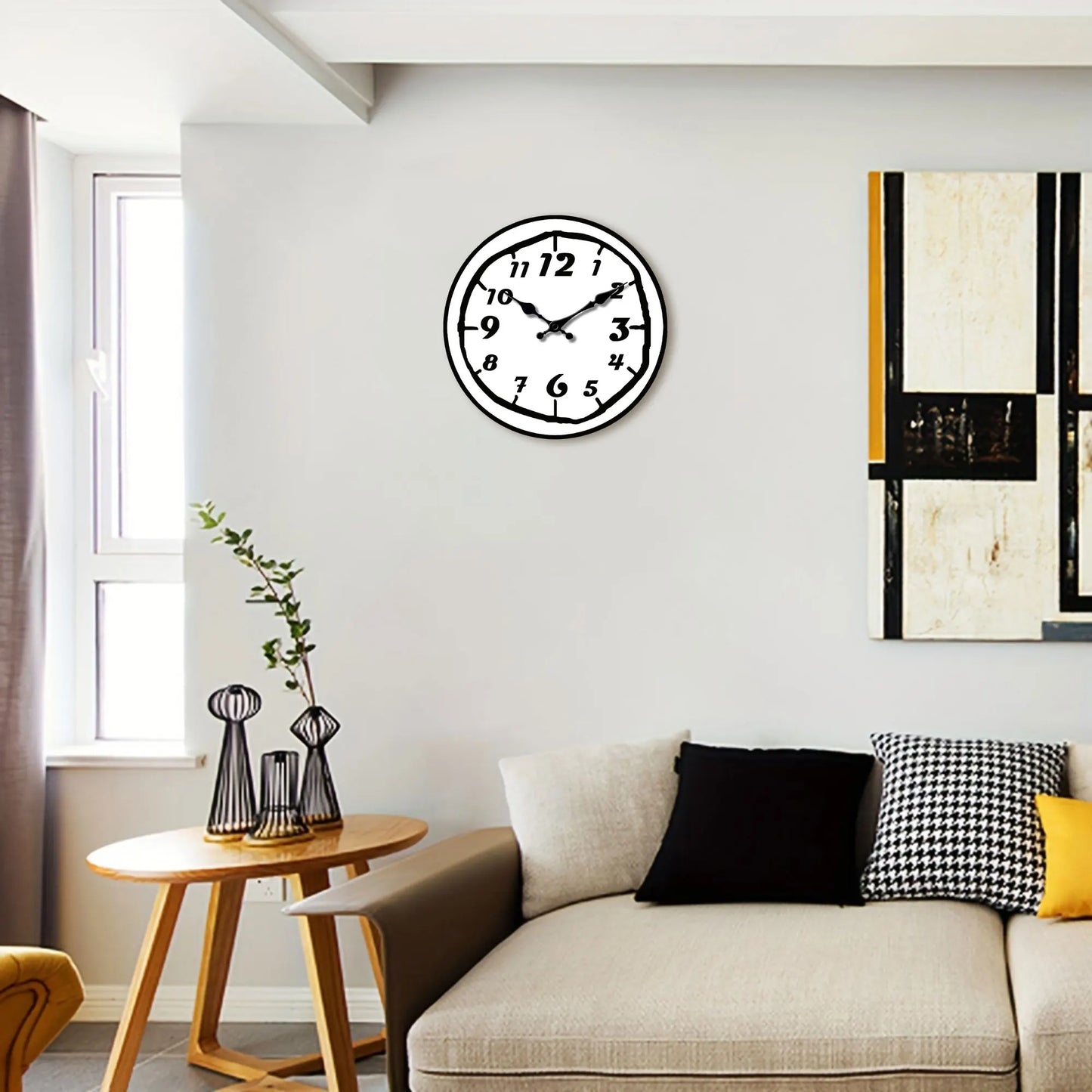 Horloge Décoration Murale  Art Digital Modern