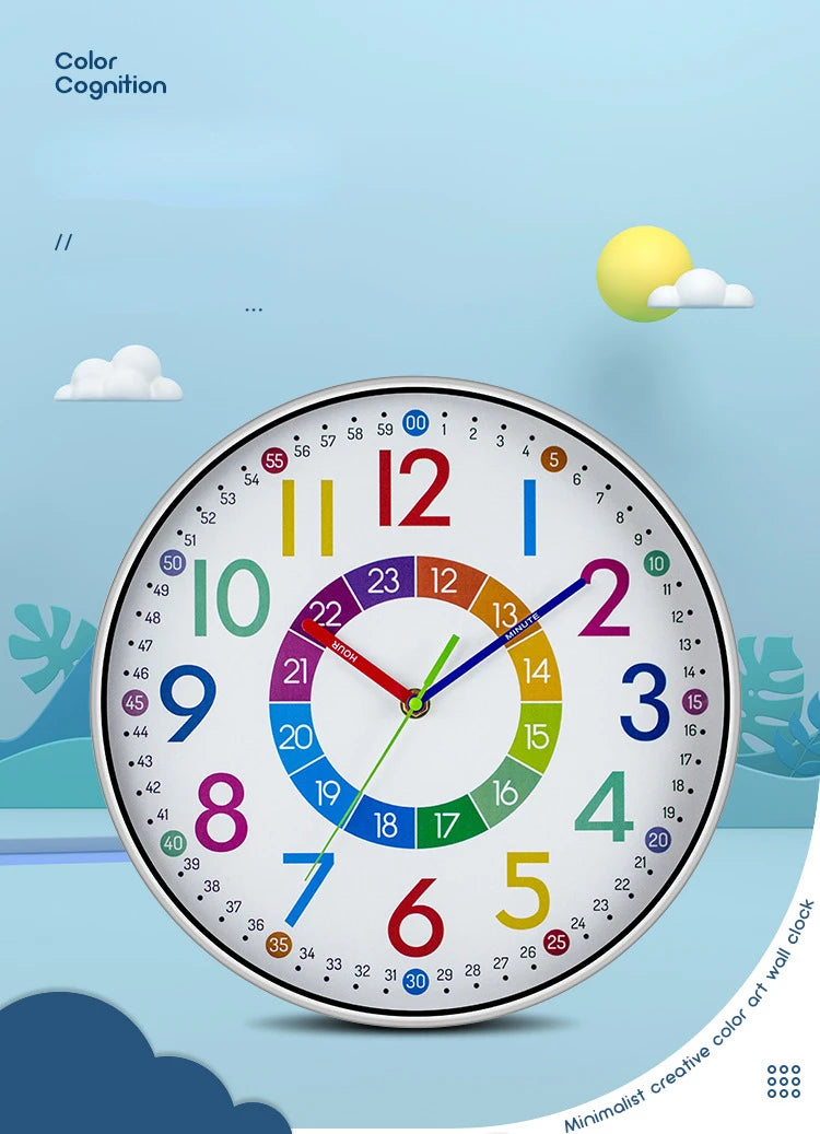 Horloge Colorée pour Enfants