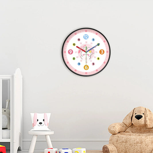 Horloge Enfant  Lapin Rose
