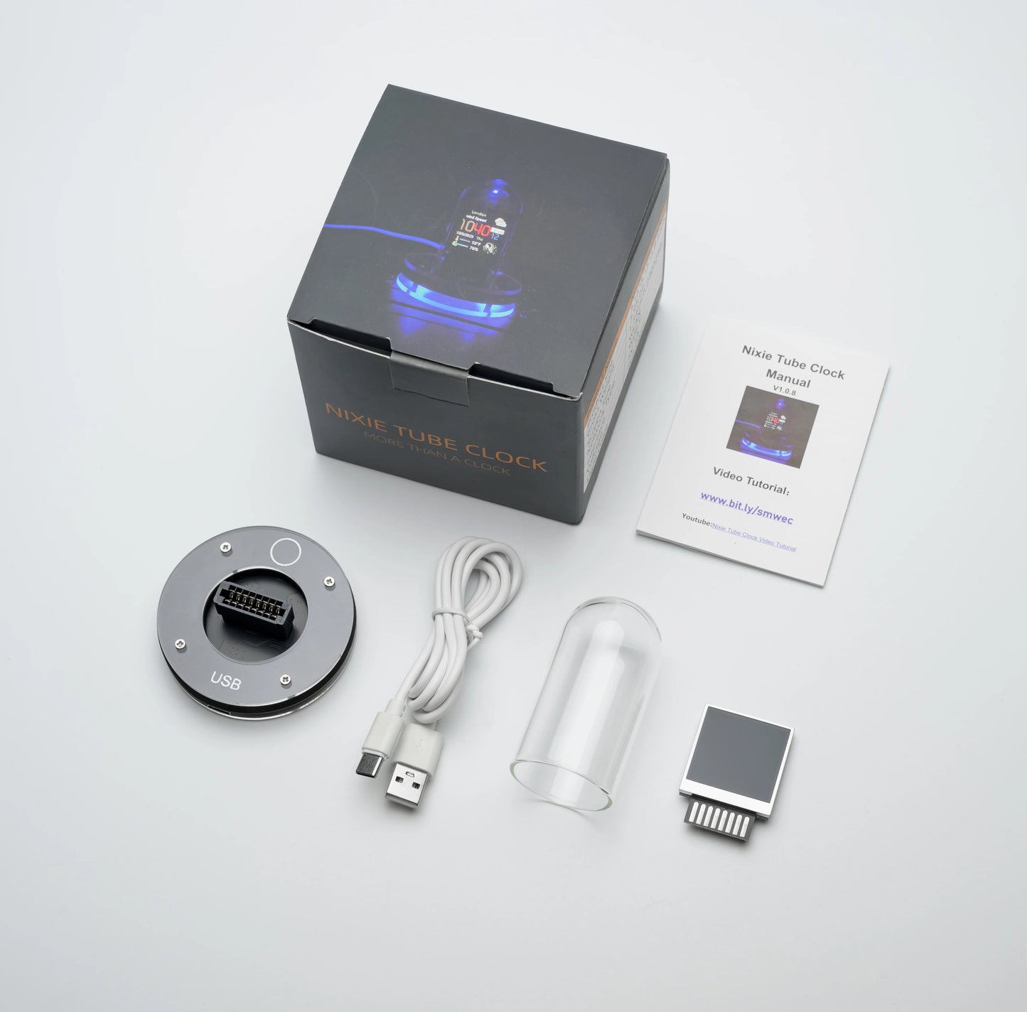 Horloge Nixie  Style Gaming LED Numérique Pour Bureau