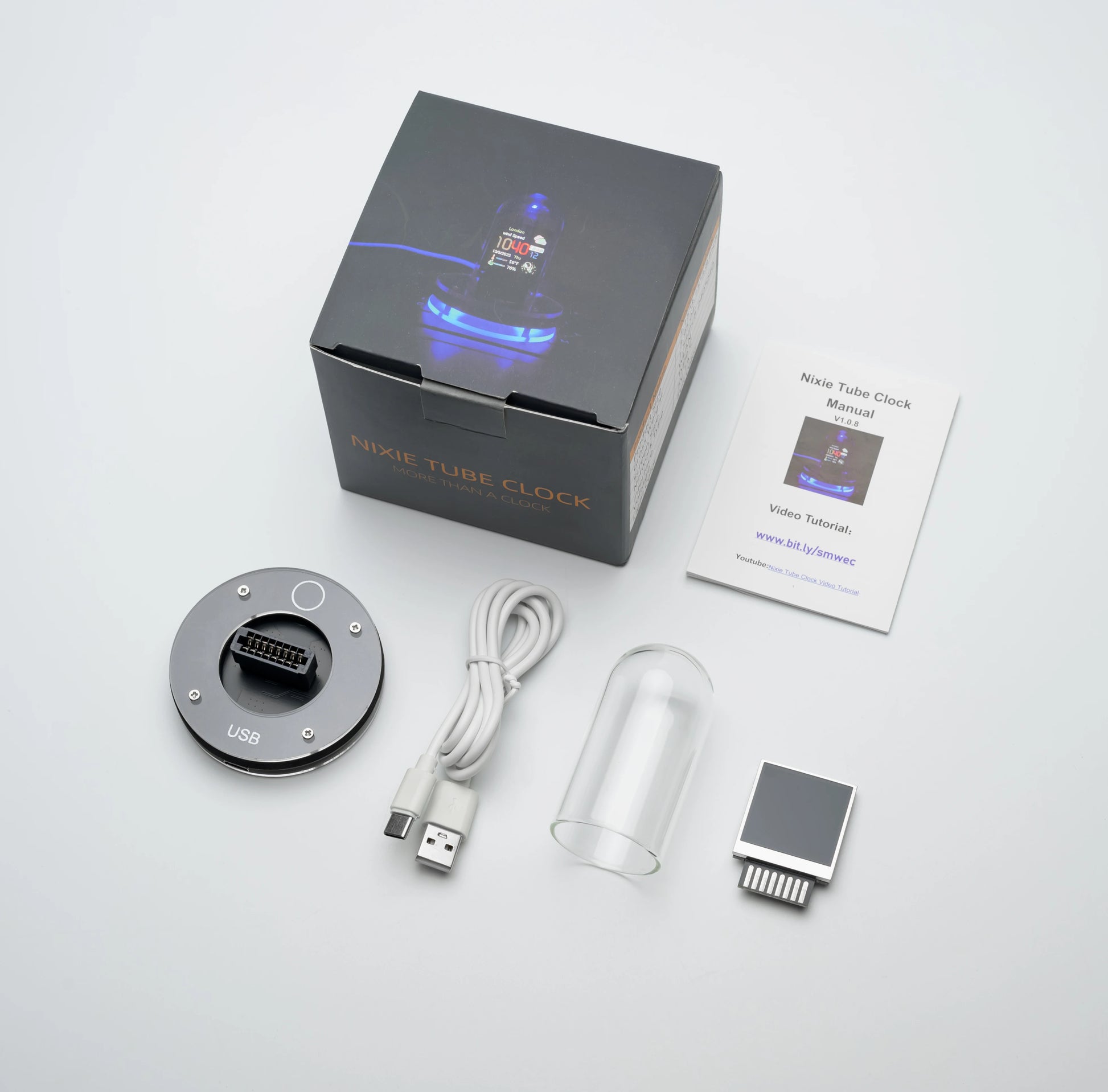 Horloge Nixie  Style Gaming LED Numérique Pour Bureau