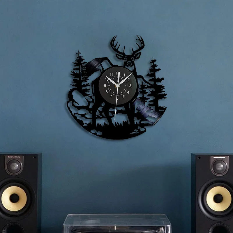 Horloge Murale Vintage  Vinyle Style Rétro