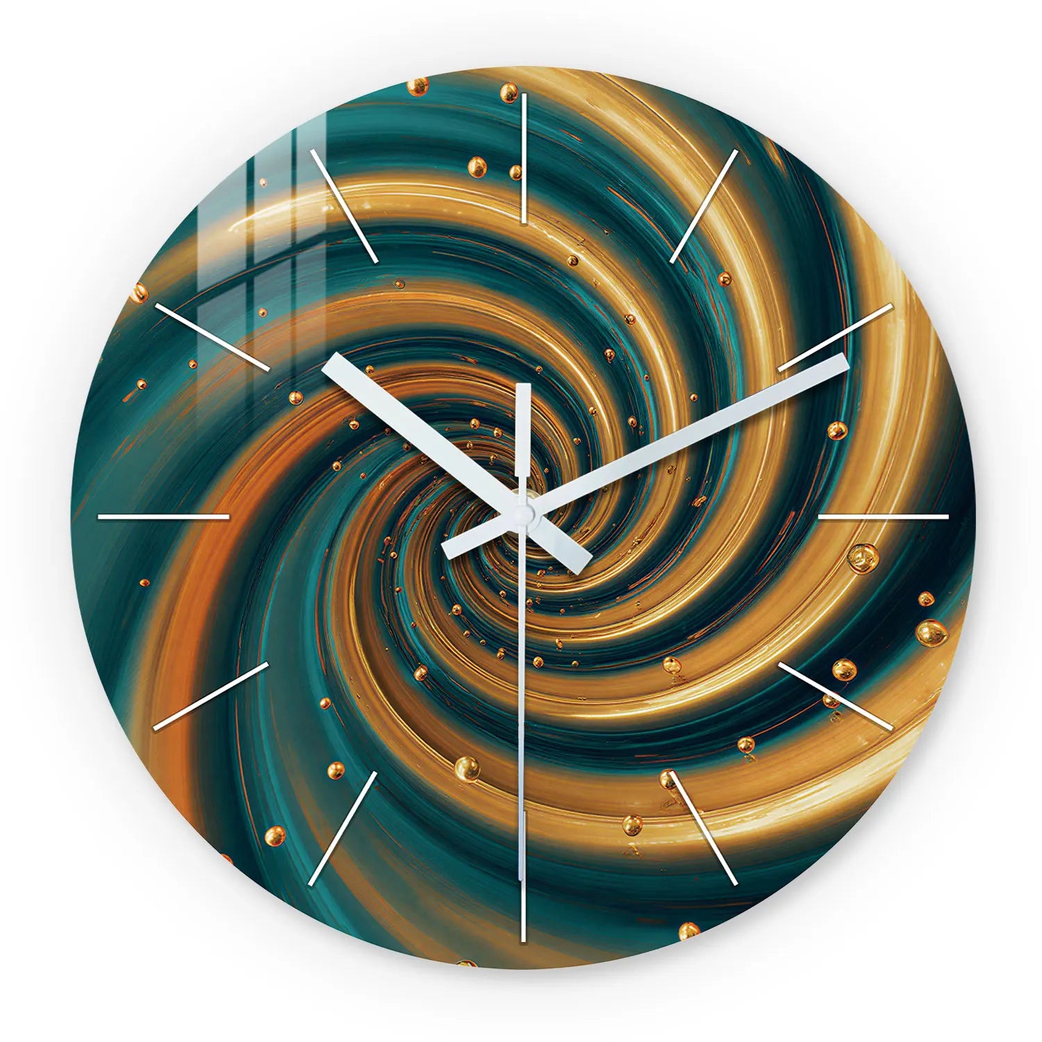 Horloge en Bois Nebula Swirl 