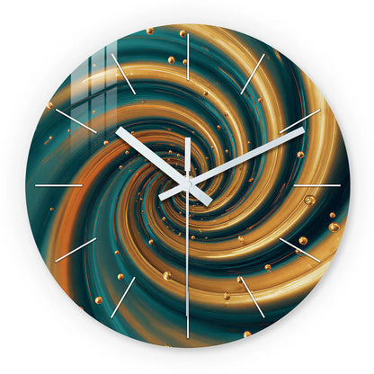 Horloge en Bois Nebula Swirl 