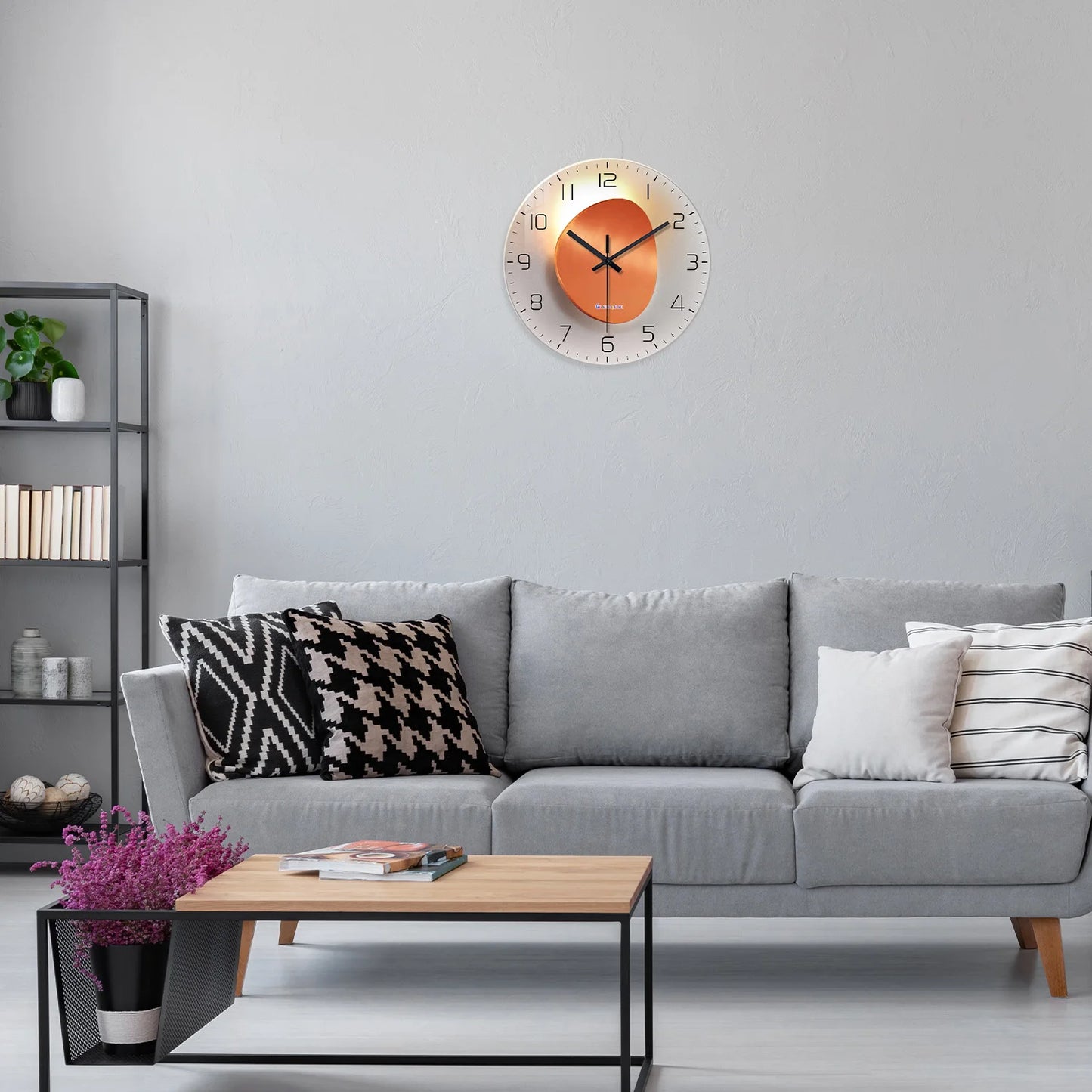 Horloge Murale Design  Verre Trempé