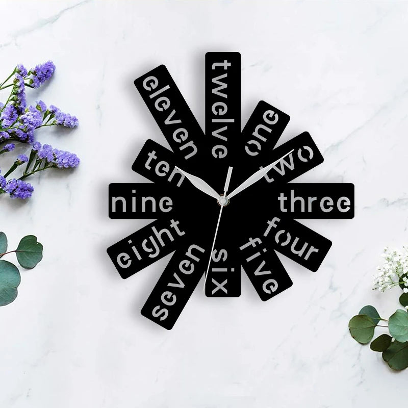 Horloge Murale Originale  Rectangles