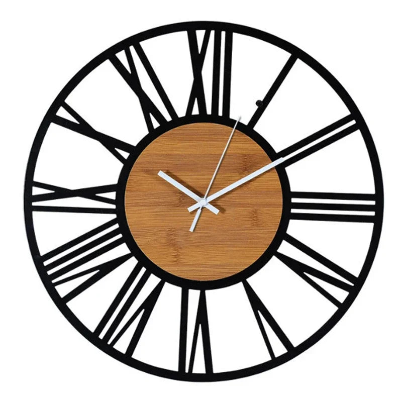 Grande Horloge Murale  Vintage Industrielle  60cm